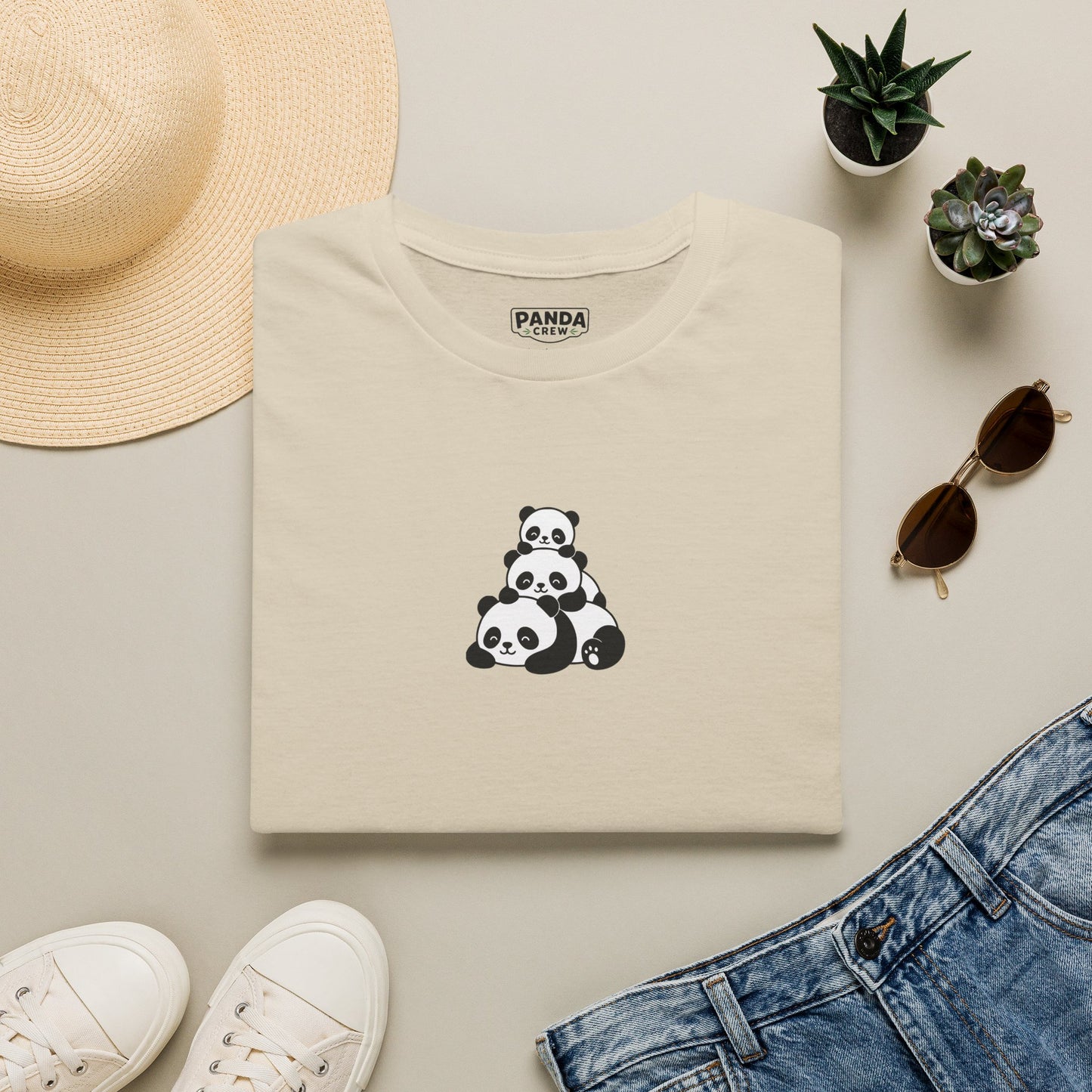 Stacked Pandas Tee