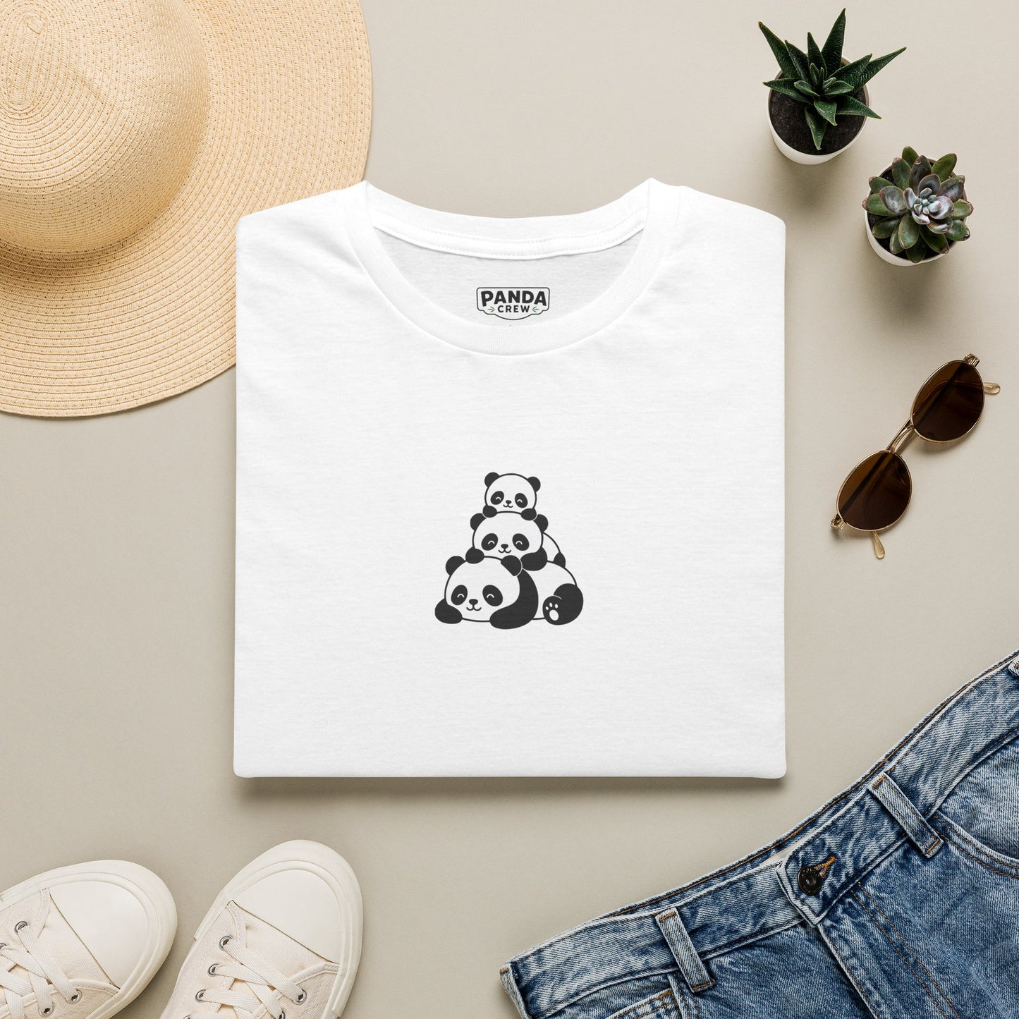 Stacked Pandas Tee