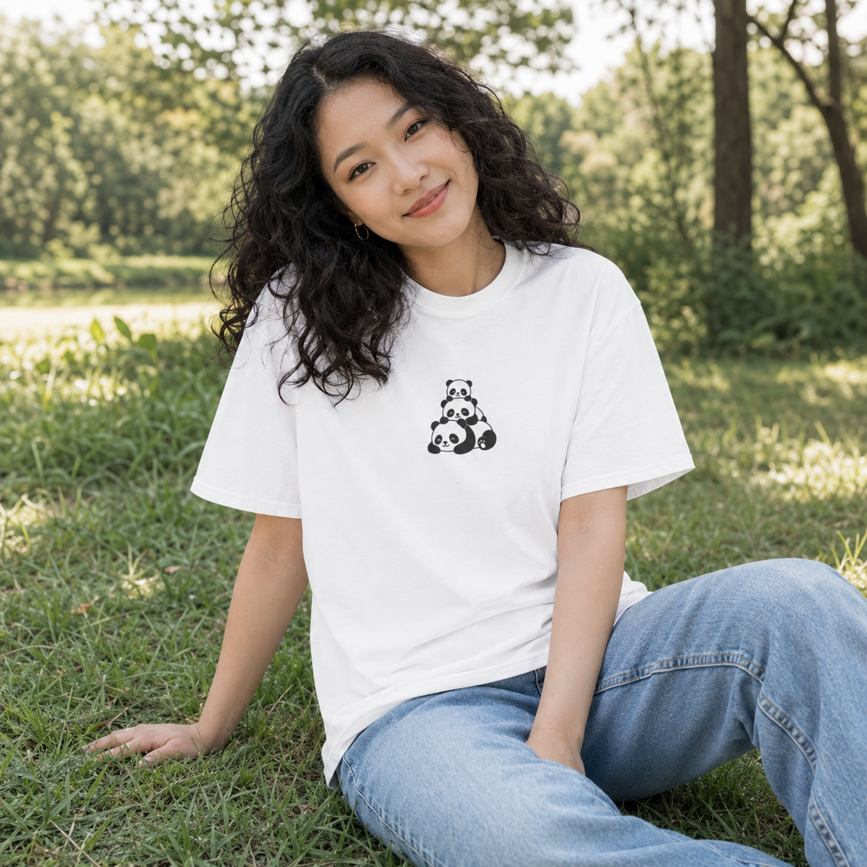 Stacked Pandas Tee